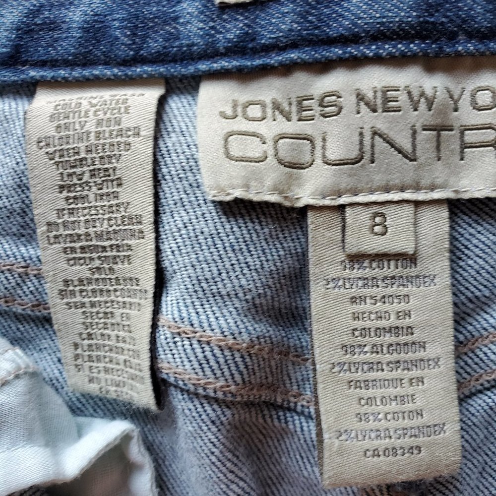 Jones New York Country Denim Jean Skirt Size 8 - Picture 3 of 8